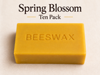 Beeswax: 10 Pounds of Spring Blossom Beeswax Bars  @ $10.50/lb  (Includes Free Shipping)