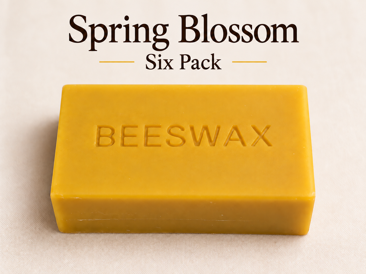 Beeswax: 6 Pounds of Spring Blossom Beeswax Bars  @ $12/lb  (Includes Free Shipping)