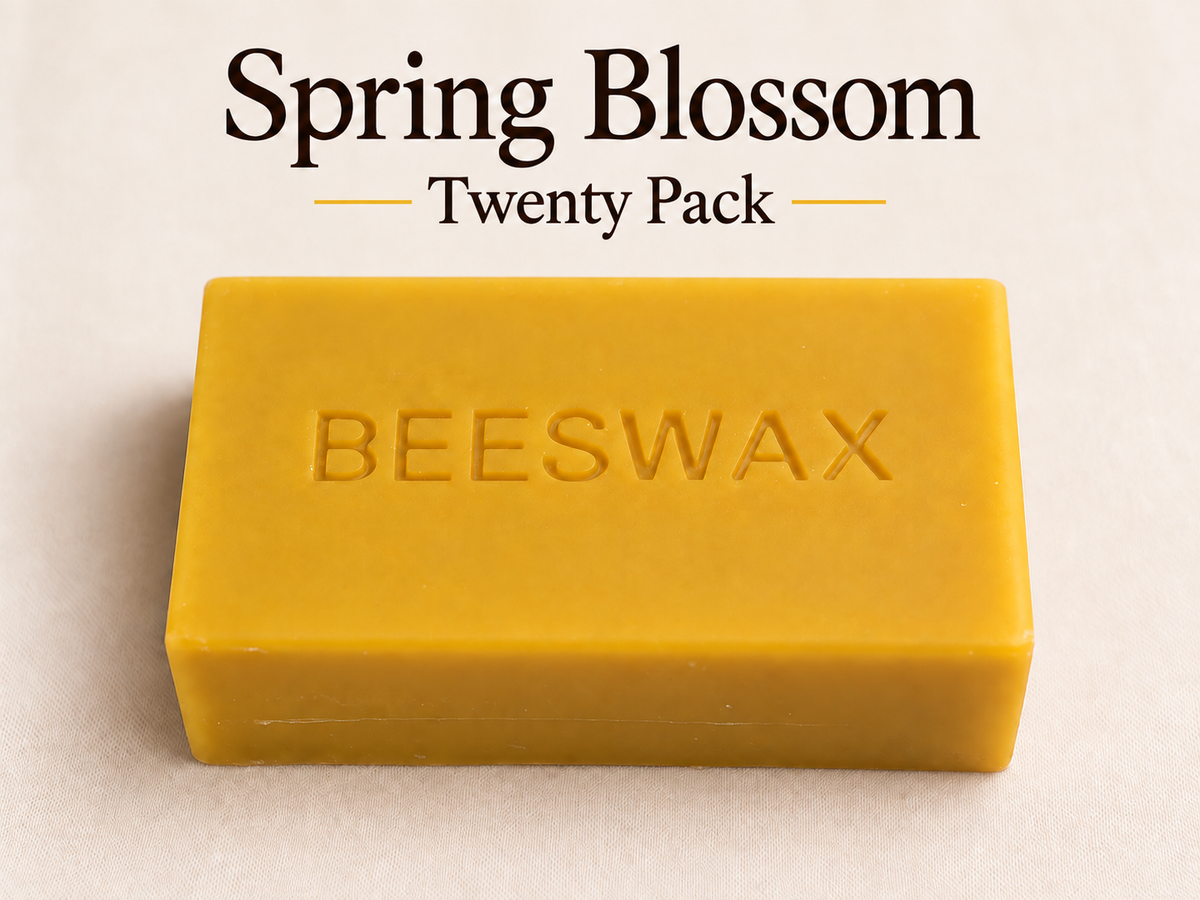 Beeswax: 20 Pounds of Spring Blossom Beeswax Bars  @ $10/lb  (Includes Free Shipping)