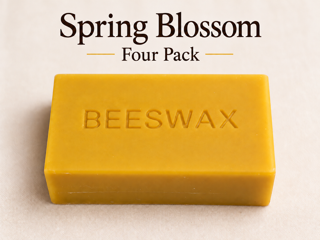 Beeswax: 4 Pounds of Spring Blossom Beeswax Bars @ $13.50/lb  (Includes Free Shipping)